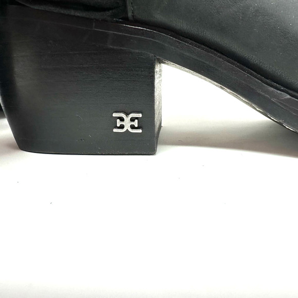 Sam Edelman size 5 black ankle boots‎ booties fringe studded side zip Bernie - Picture 6 of 11